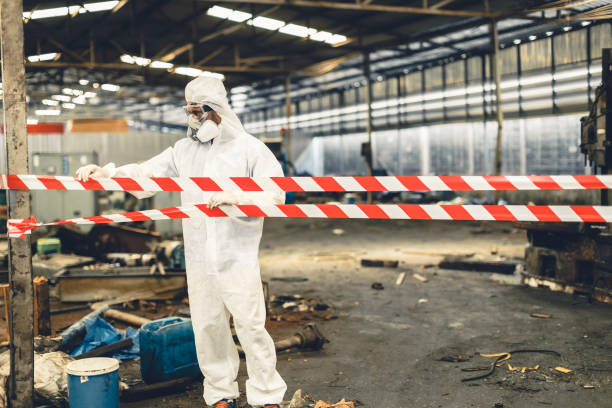 Professional Biohazard technician working in Long Island, ME
